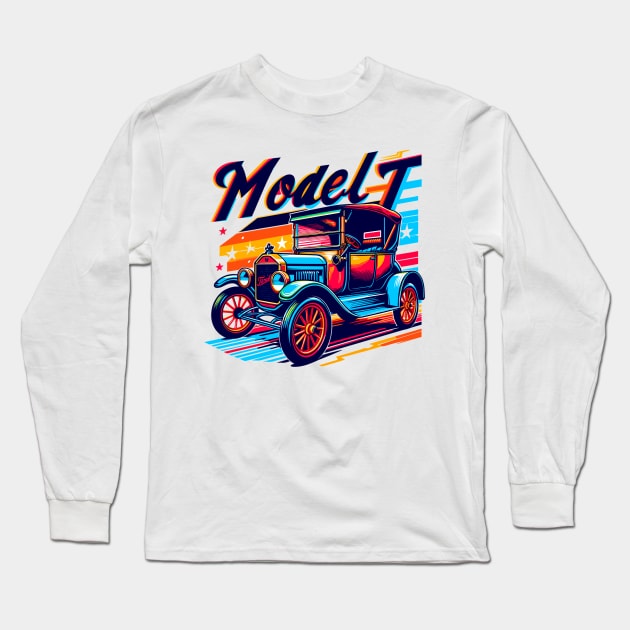 Ford Model T Long Sleeve T-Shirt by Vehicles-Art